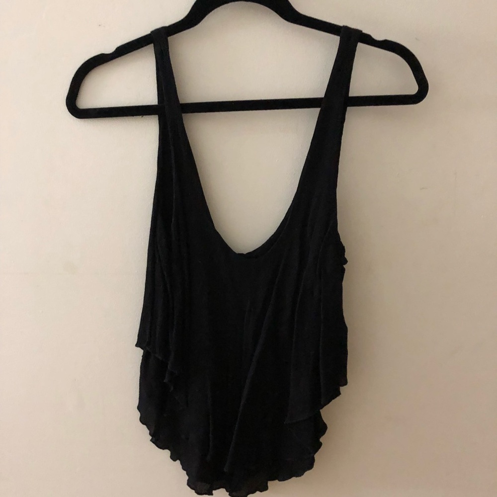 Free people black tank top